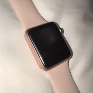 rose gold Apple Watch